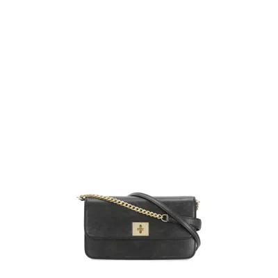 Golden Goose Gioia Shoulder Bag In Black Leather