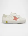 Golden Goose Girl's Old School Leather Low-top Sneakers, Baby/toddler In Multi