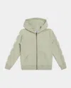 Golden Goose Kids' Girl's Star-print Hoodie In Seagrass White