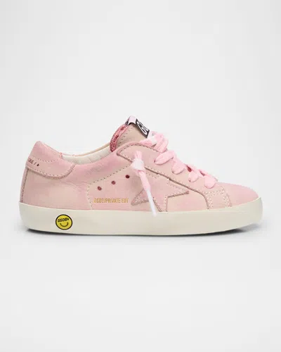 Golden Goose Kids' Girl's Superstar Suede Sneakers, Baby/toddlers