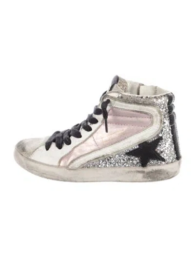Pre-owned Golden Goose Babies' Girls High Top Sneakers In White