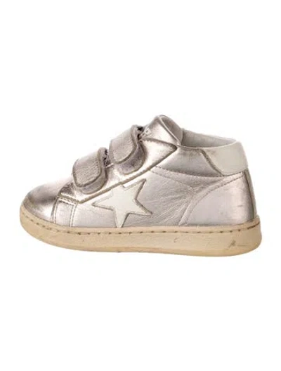 Pre-owned Golden Goose Babies' Girls' Laminated Leather Low Top Sneaker In Pink