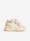 Golden Goose Baby June Leather Sneakers In White
