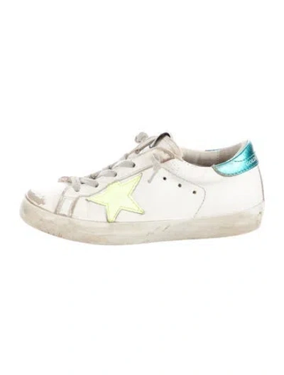 Pre-owned Golden Goose Babies' Girls' Leather Sneaker Shoes In White