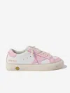 GOLDEN GOOSE GIRLS MAY LEATHER TRAINERS