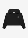 GOLDEN GOOSE GIRLS SMALL STAR CROPPED HOODIE