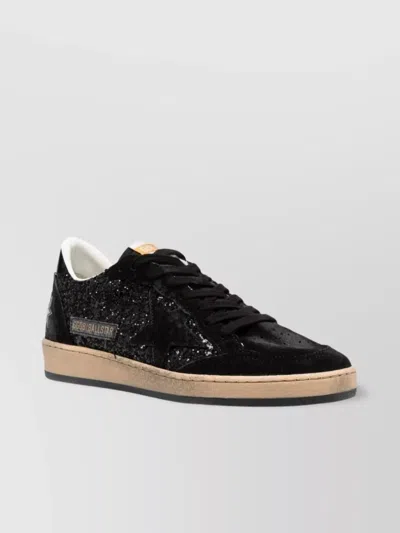 Golden Goose Glitter Ballstar Sneakers Suede Toe