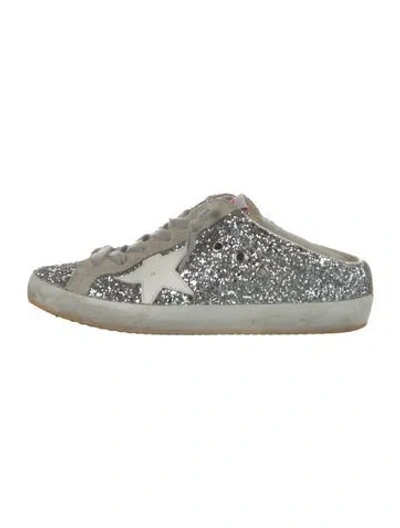 Pre-owned Golden Goose Glitter Colorblock Pattern Sneakers
