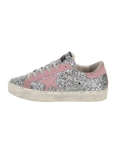 Pre-owned Golden Goose Glitter Colorblock Pattern Sneakers In Multi