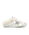 Golden Goose Glitter-detail Super-star Sneakers In White