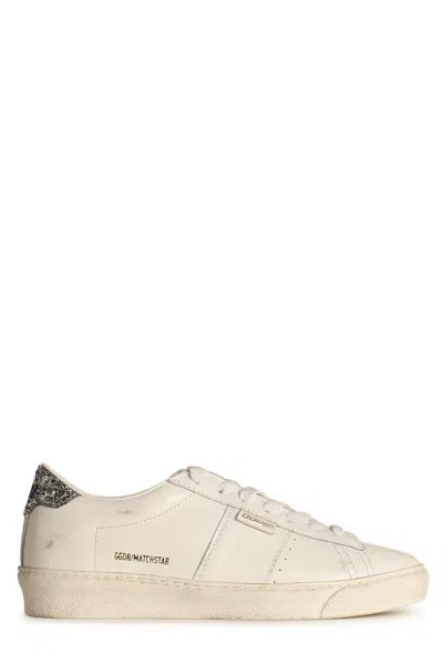 Golden Goose Glitter Embellished Low-top Sneakers In White