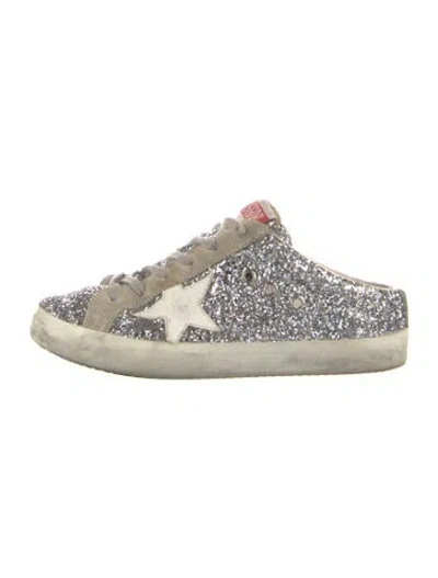 Pre-owned Golden Goose Glitter Graphic Print Sneakers