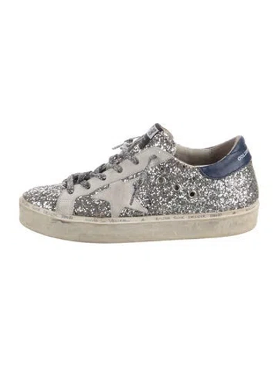 Pre-owned Golden Goose Glitter Graphic Print Sneakers