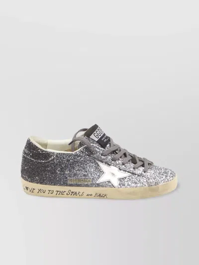 GOLDEN GOOSE GLITTER HEEL TAB SNEAKERS