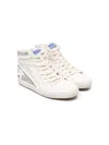 Golden Goose Glitter High-top Leather Sneakers In White