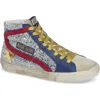 Golden Goose Glitter High Top Sneaker In Multi