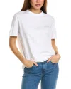 Golden Goose Graphic Print Crew Neck Cotton T-shirt In White