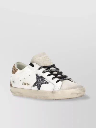 Golden Goose Glitter Logoed Heel Low Top Sneakers
