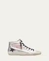 Golden Goose Glitter Mid-top Sneakers In Multi