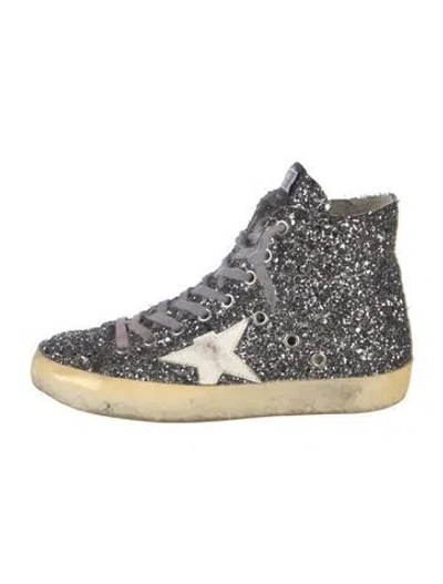 Pre-owned Golden Goose Glitter Printed Sneakers In Multi