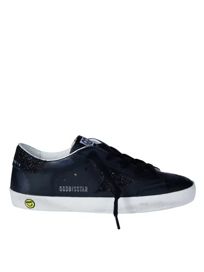 Golden Goose Glitter Star And Heel Sneakers For Kids In Multi