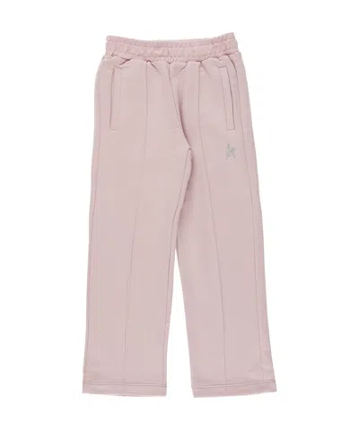 Golden Goose Glitter Star-patch Track Pants In Pink