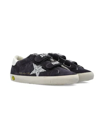Golden Goose Kids' Glitter-star Trainers In Blue