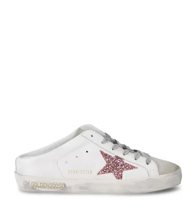 GOLDEN GOOSE GLITTER SUPER-STAR SABOT SNEAKERS