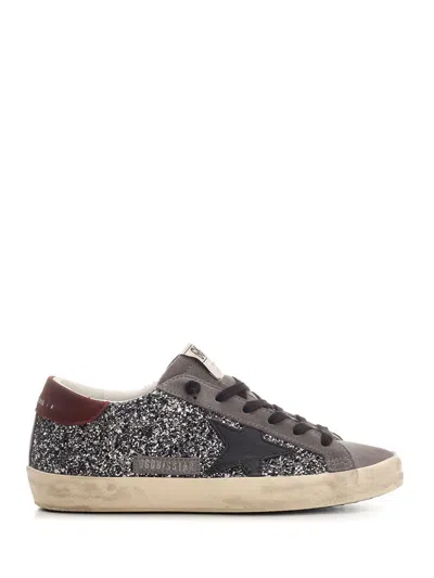 Golden Goose Glitter Super Star Sneakers In Multi