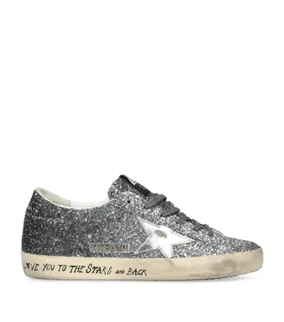 GOLDEN GOOSE GLITTER SUPER-STAR SNEAKERS