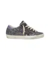Golden Goose Superstar Sequin Sneakers In Silver