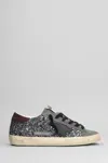 Golden Goose Glitter Super Star Sneakers In Gray