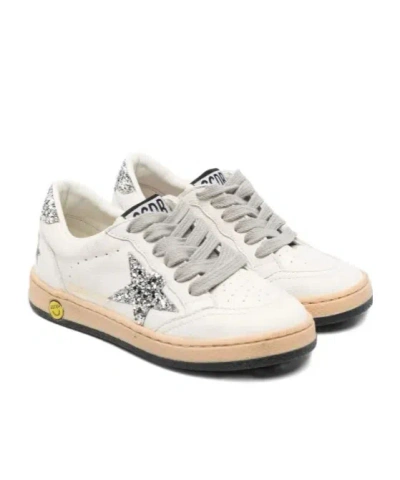 Golden Goose Glitter-star Low-top Sneakers In White