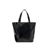 Golden Goose Glossy Leather Tote Bag In Black