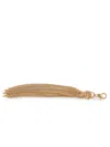 Golden Goose Gold Chain Tassel Pendant In Metallic