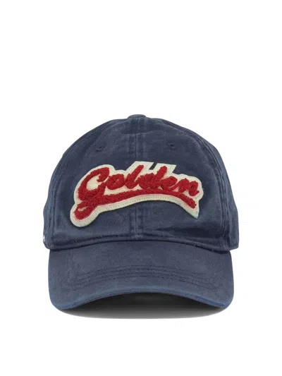Golden Goose "golden" Baseball Cap In Blue