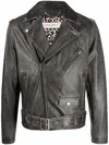 Golden Goose Biker Jacket In Nero