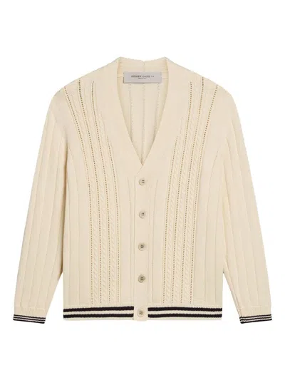 Golden Goose Golden Braided Cardigan In Neutral