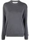 Golden Goose Cotton Blend Crewneck Sweater With Ribbed Detailing