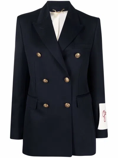 Golden Goose Golden Double Breasted Blazer In Blue