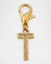 Golden Goose Golden Embellished Letter Charm In Gold