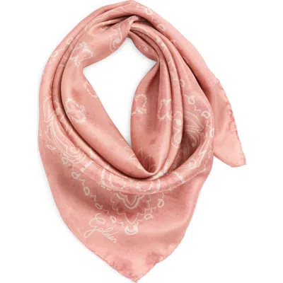 Golden Goose Golden Foulard Paisley Print Silk Square Scarf