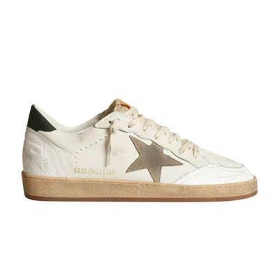 Pre-owned Golden Goose Ball Star 'white Dove Grey Green' | Men's Size 46