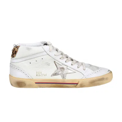 Pre-owned Golden Goose Mid Star 'white Leopard' | Men's Size 41