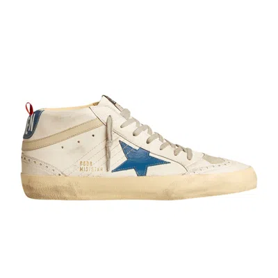 Pre-owned Golden Goose Mid Star 'white Ocean Blue' | Men's Size 46