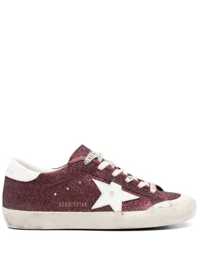 Golden Goose Super-star Sneakers In Red