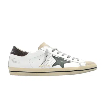 Pre-owned Golden Goose Superstar Classic 'white Seedpearl Green' | Men's Size 40
