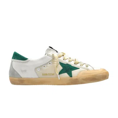 Pre-owned Golden Goose Superstar 'distressed Panelled - White Green Ice' | Men's Size 43