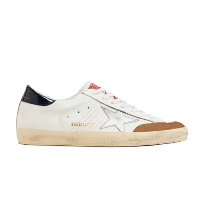 Pre-owned Golden Goose Superstar 'white Beige Silver Blue' | Men's Size 40