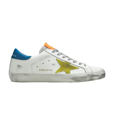 Pre-owned Golden Goose Superstar 'white Blue Yellow' | Men's Size 41